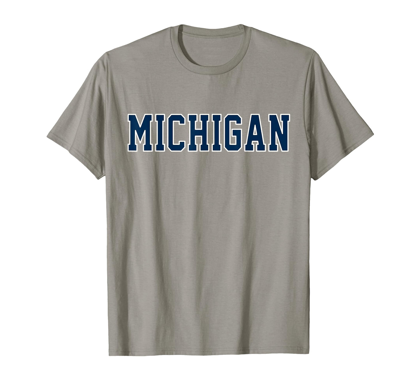 Vintage Michigan Look Blue Maize Men Retro Gold Michigan Tee T-Shirt