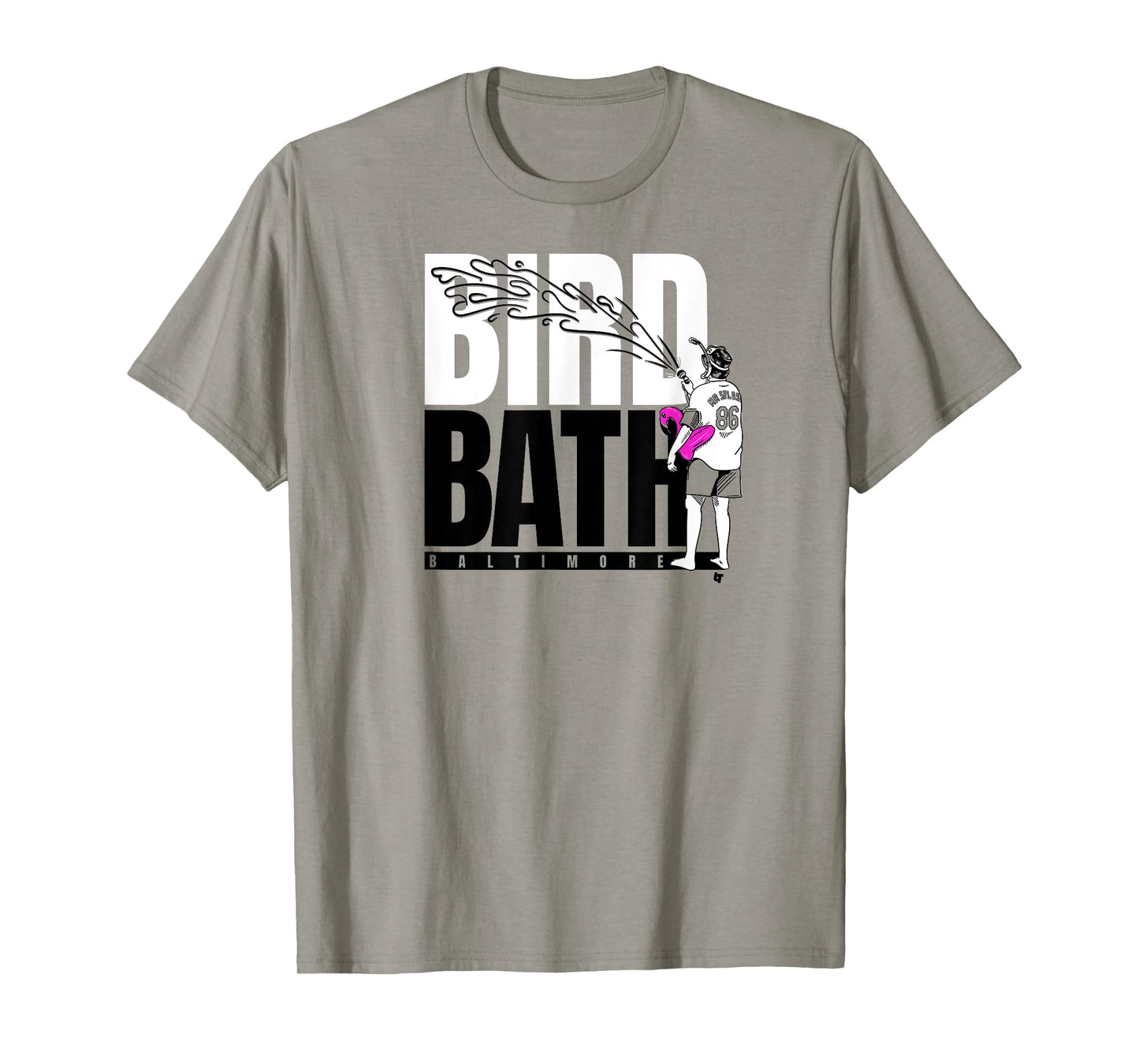 Baltimore Baseball: Mr. Splash Bird Bath T-Shirt
