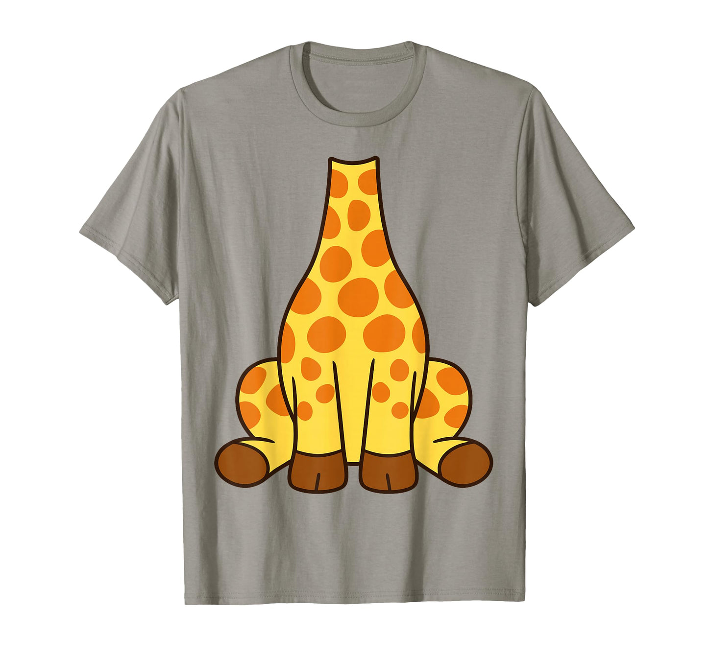 Giraffe Shirt Adult Men Women Kids Yellow Giraffe Costume T-Shirt