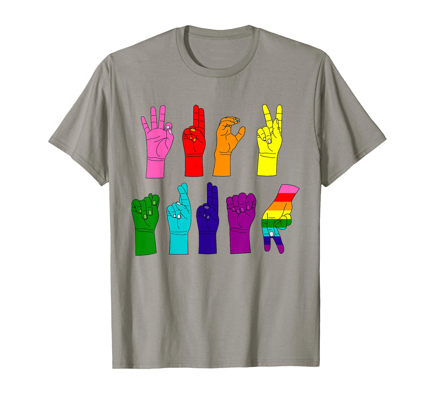 Anti-Trump ASL Sign Language LGBTQ+ Protest T-Shirt