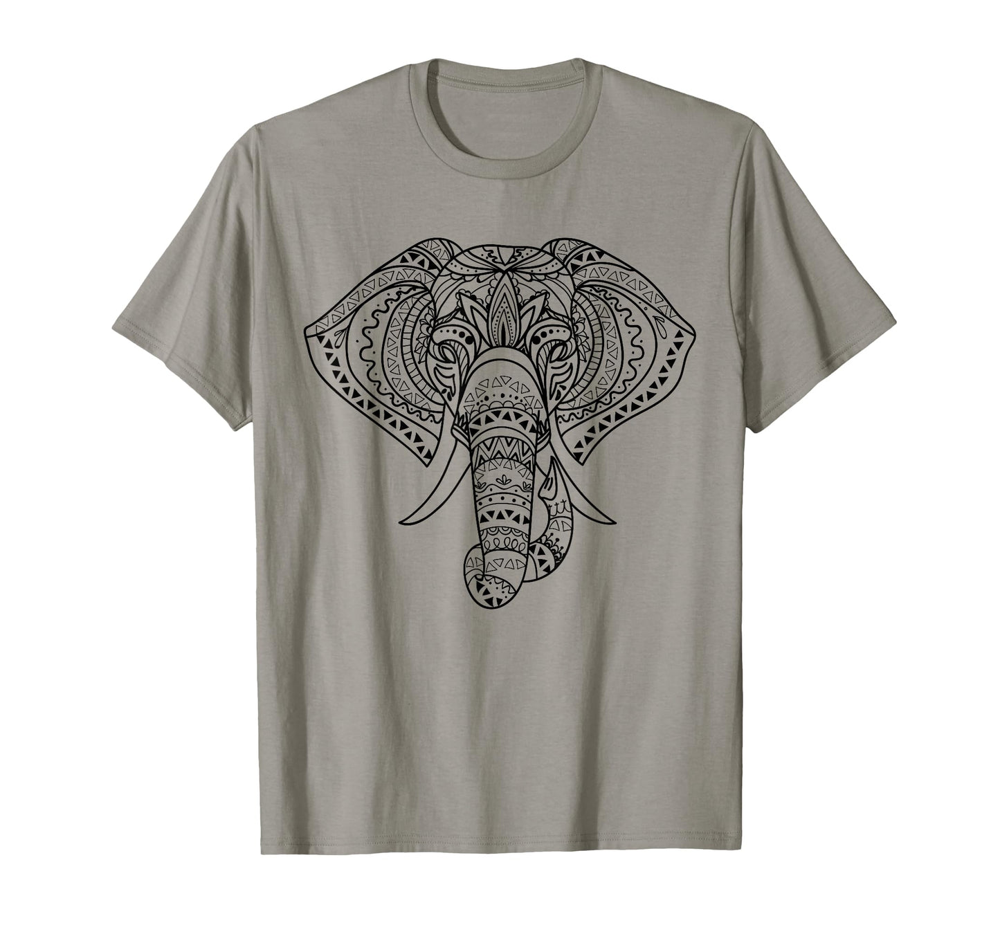 Elephant Mandala, Ethnic Native American Shamanic T-Shirt