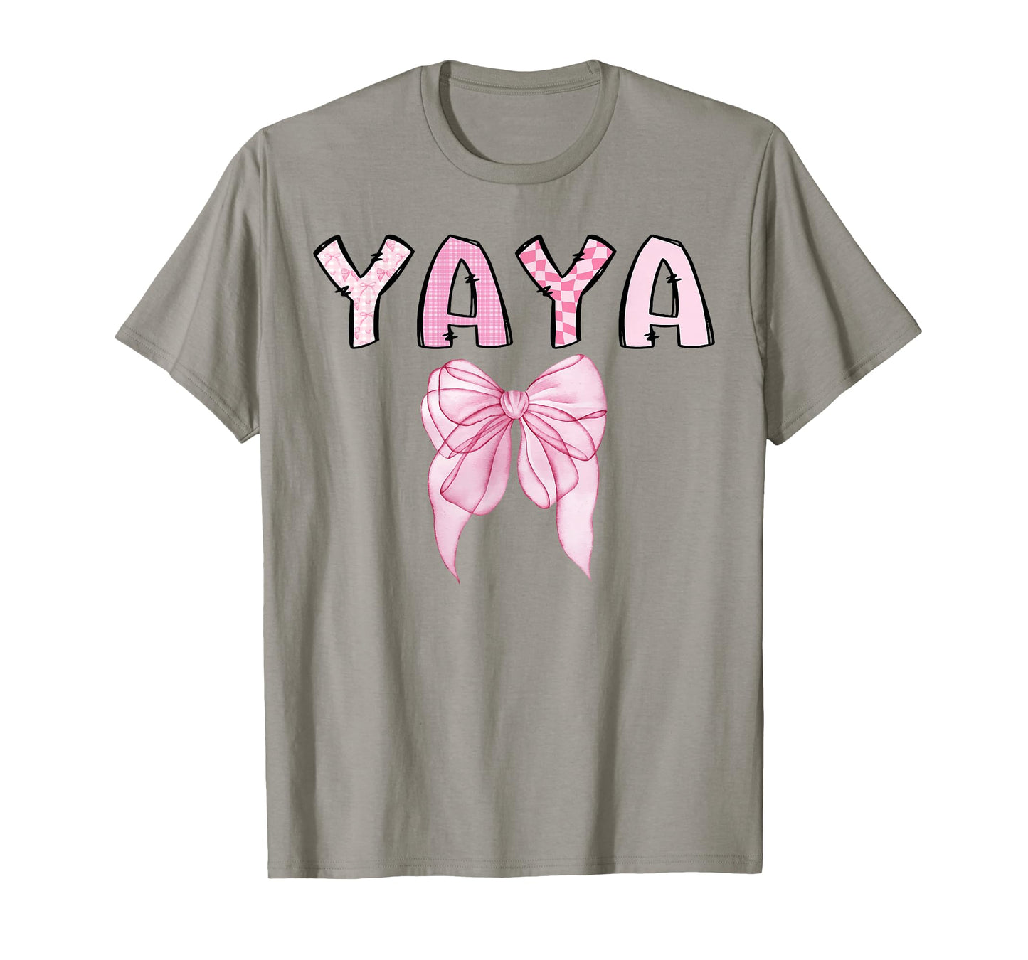 Yaya Birthday Girl Matching Coquette Pink Bow T-Shirt