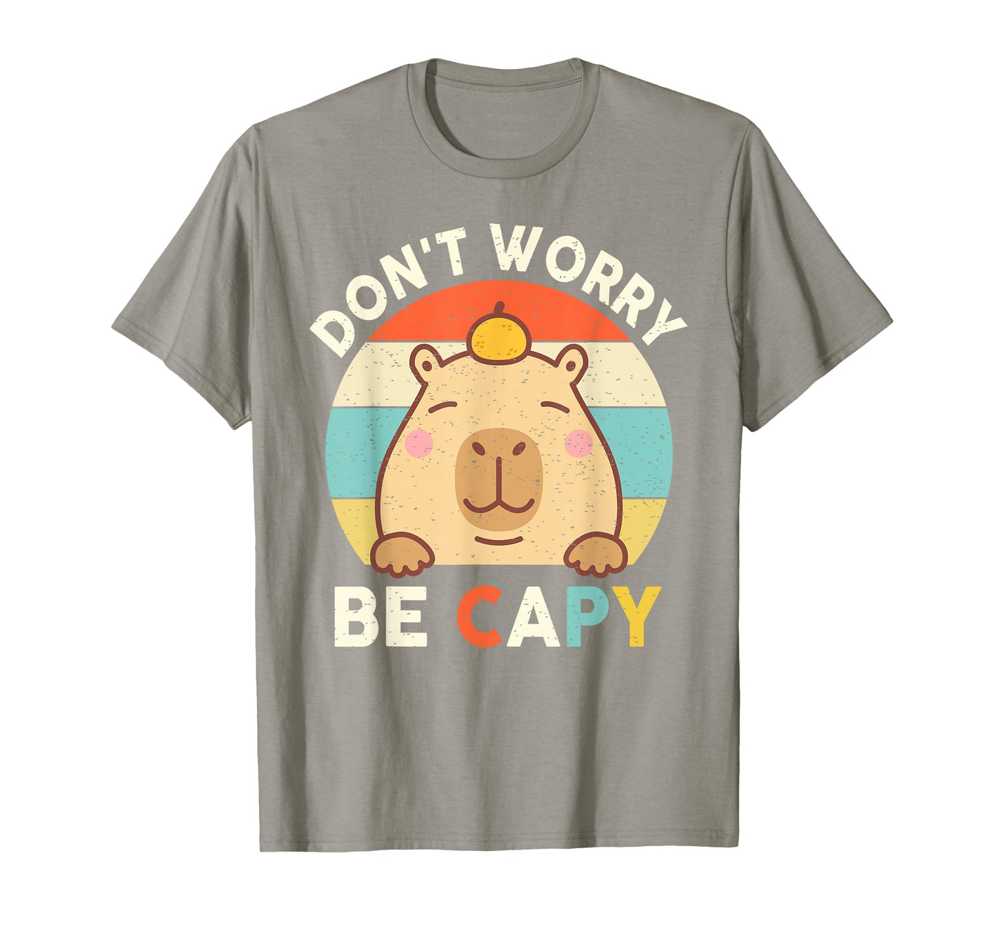 Capybara Shirt Kids Toddler Boys Girls Don’t Worry Be Capy T-Shirt
