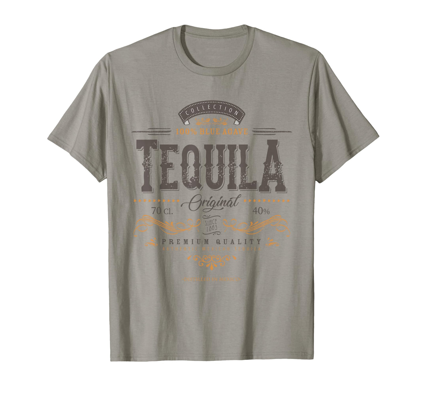Mexican Tequila Cinco De Mayo Vintage Distressed Labell T-Shirt