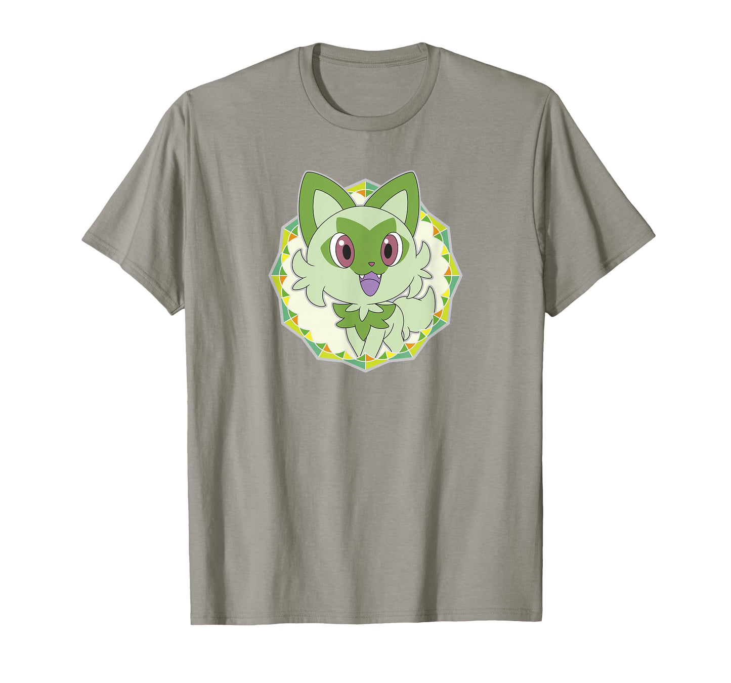 Pokémon Sprigatito Sparkle Geometric Portrait Icon T-Shirt