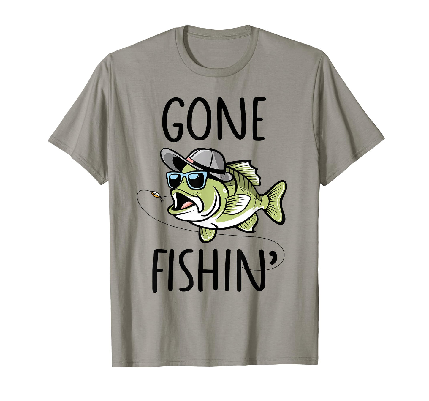Gone Fishing Shirt Boys Kids Toddler Cute Bass Fishing T-Shirt