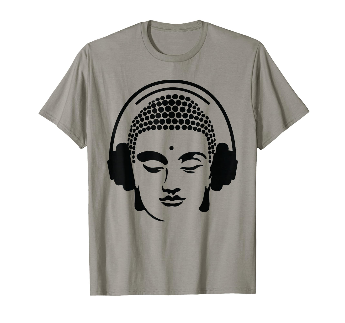 Chilling Buddha with Headphones T-Shirt T-Shirt