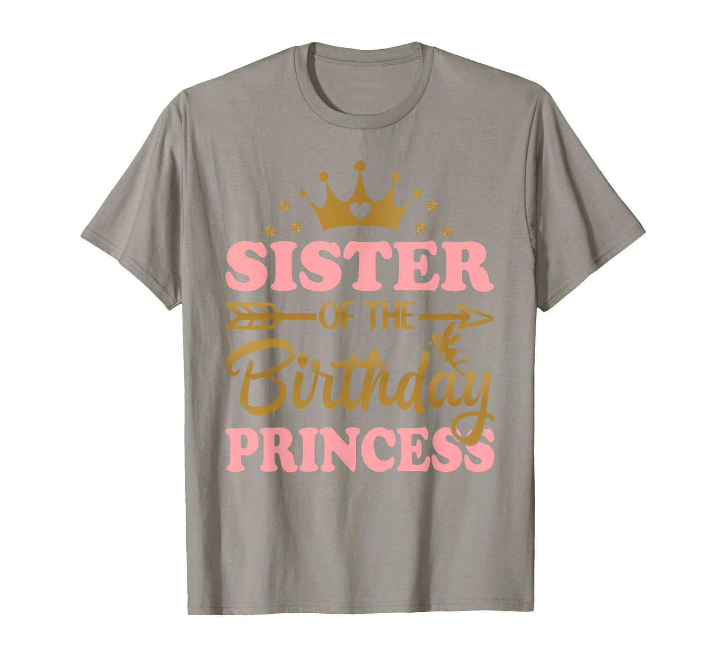 Sister of The Birthday Princess Themed Family Girl Birthday T-Shirt