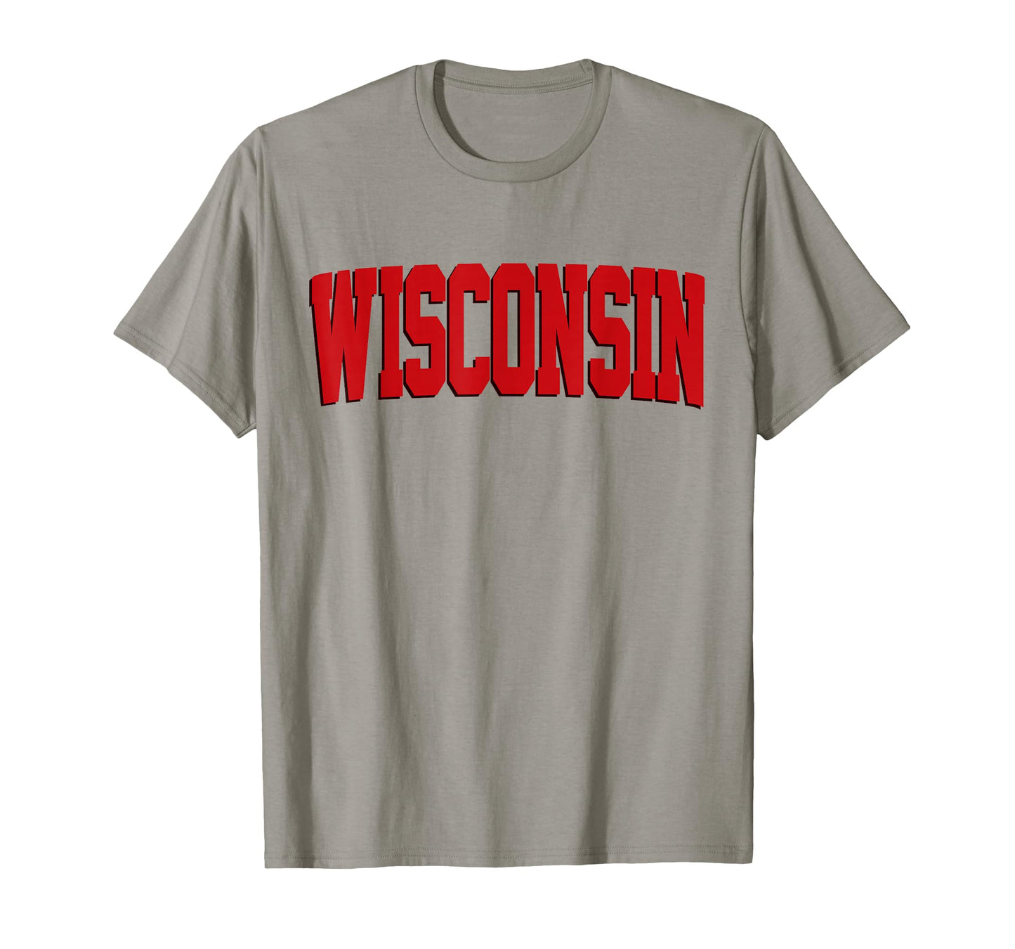 Vintage Wisconsin Mens Wisconsin Womens Red Retro Wisconsin T-Shirt