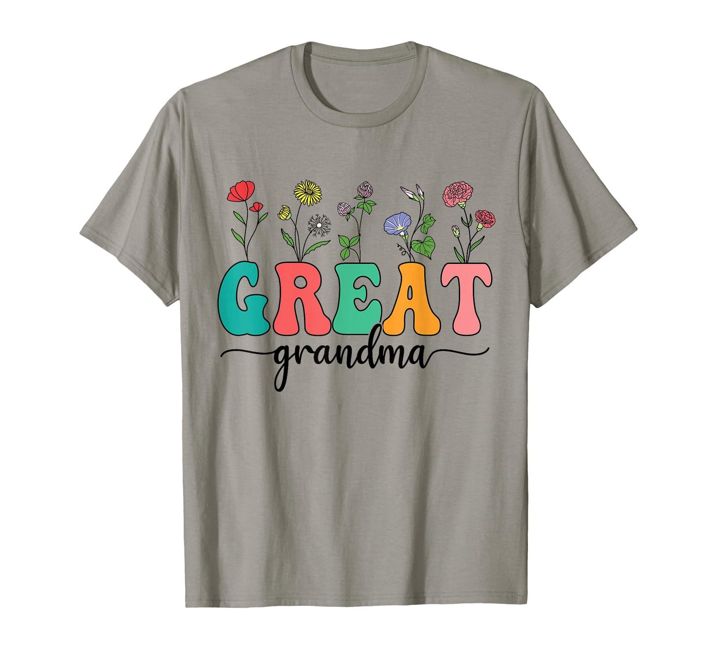 Wildflowers Great Grandma Floral Mother's Day Great Grandma T-Shirt
