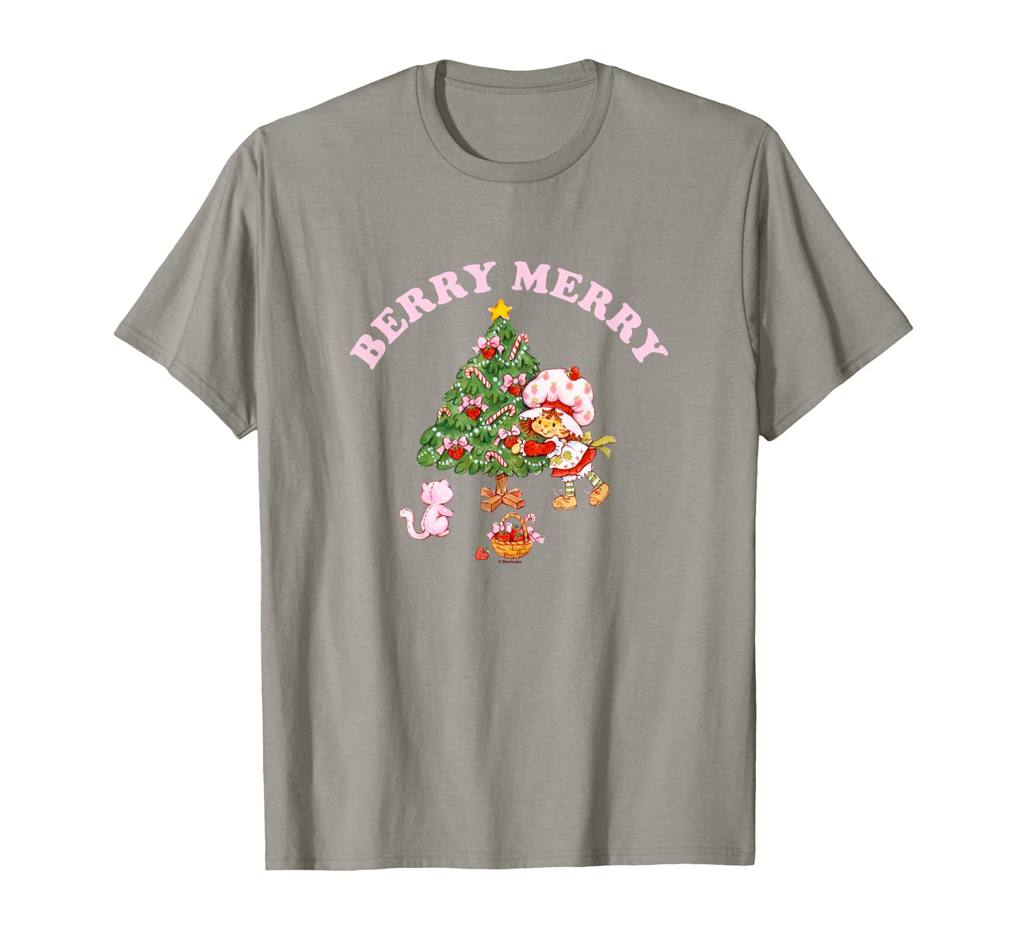 Strawberry Shortcake Christmas Berry Merry Decorating Tree T-Shirt