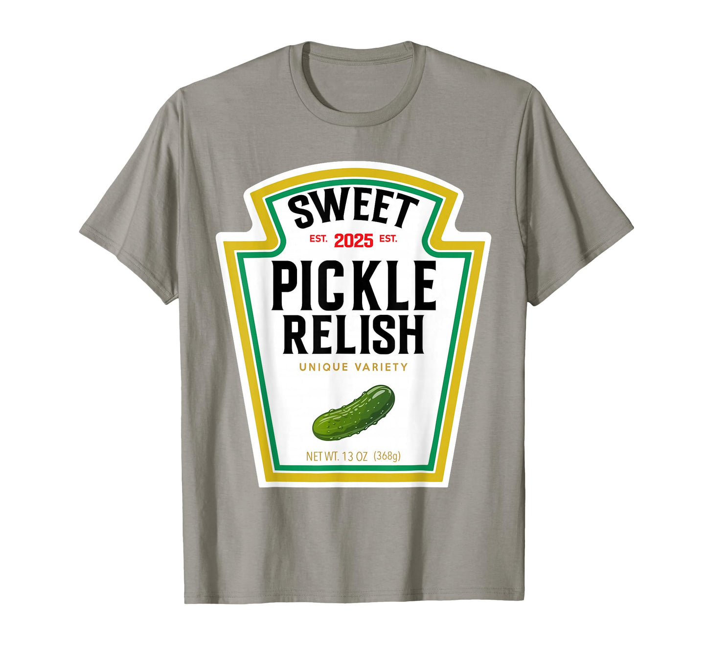 Sweet Relish Funny Halloween Condiment Green Pickle T-Shirt