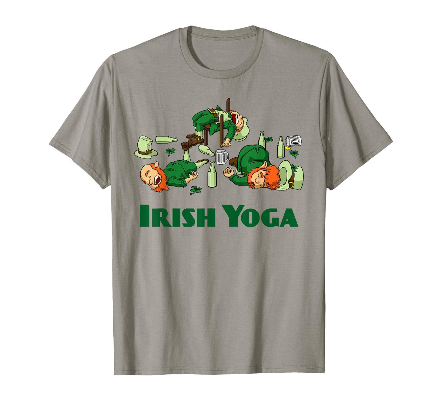 Irish Yoga Funny St. Patrick's Day Party Leprechaun Matching T-Shirt
