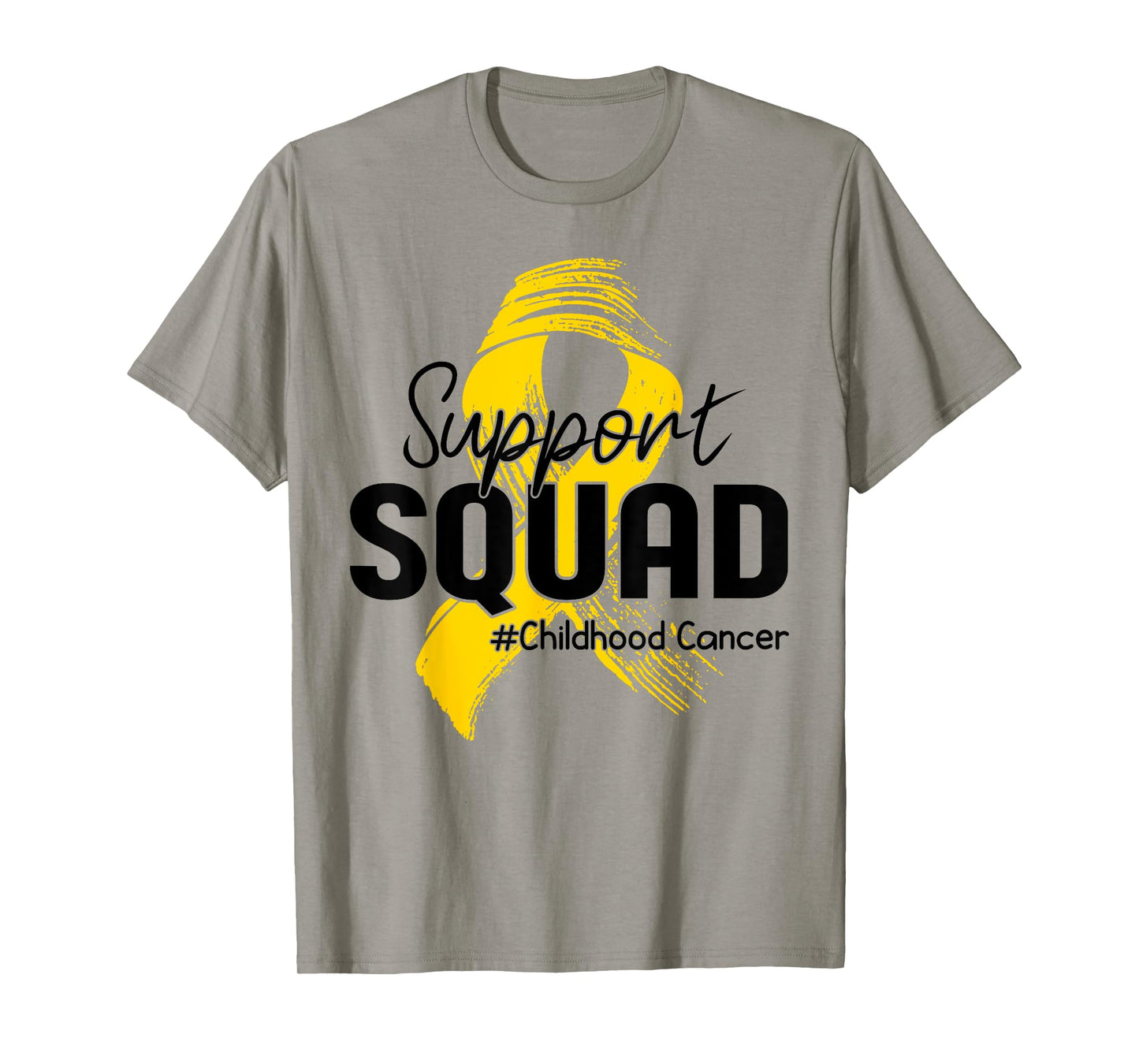 Childhood Cancer Awareness Support Squad Gold Ribbon Kids T-Shirt