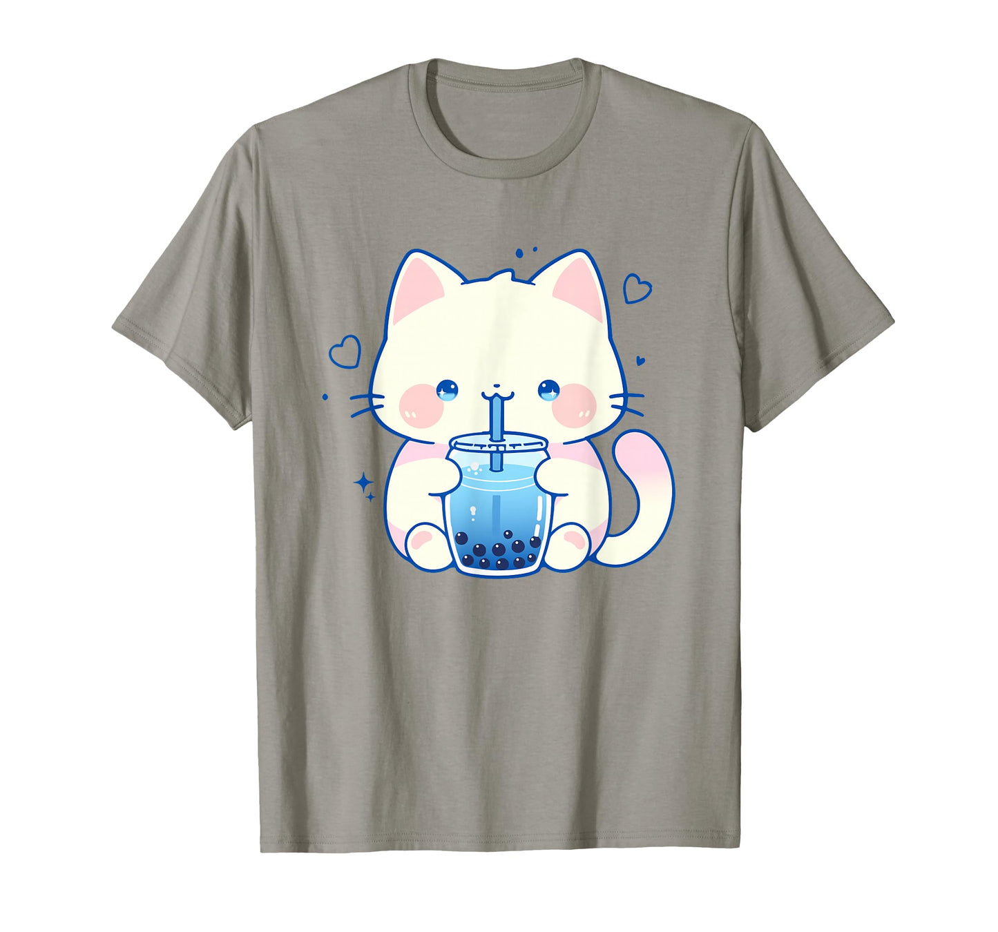 Kawaii Cat Boba Japanese cute aesthetic Anime Girls Teens T-Shirt