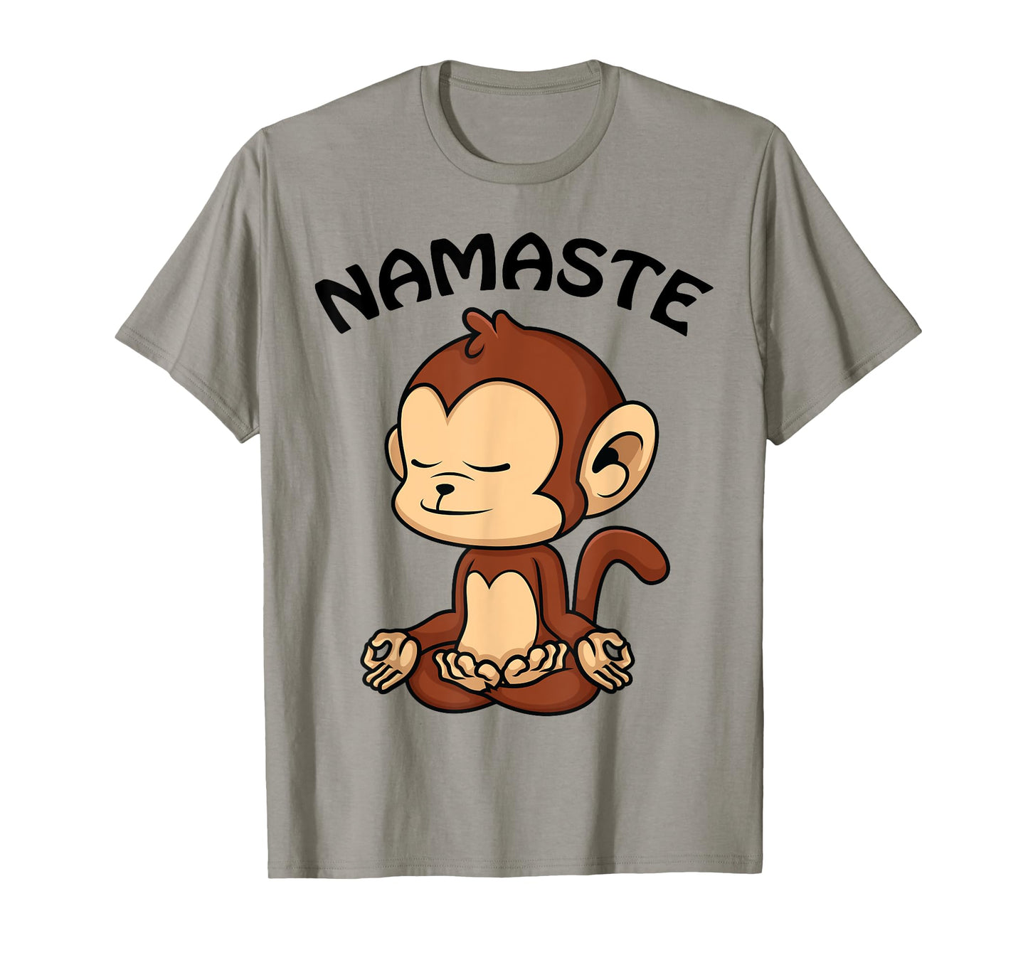 Monkey Yoga Shirt Cute Monkey Lovers Gift Funny Namaste Yoga T-Shirt