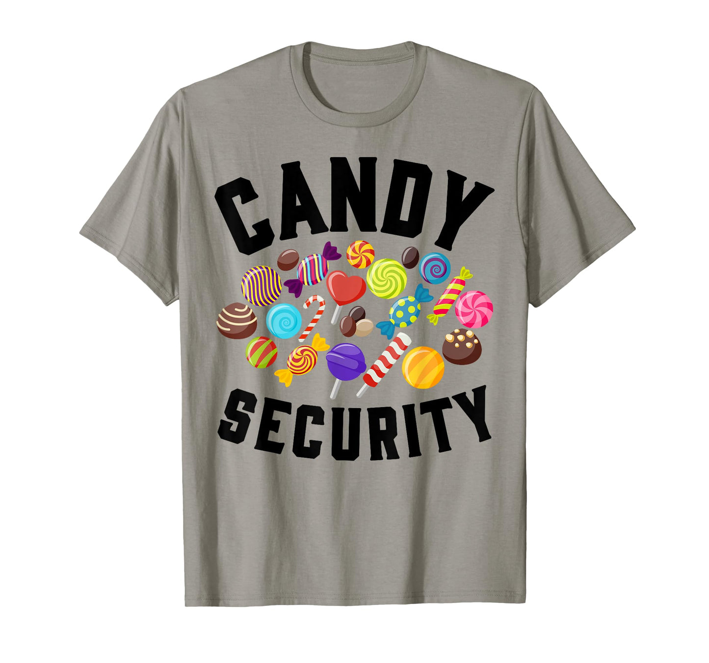 Candy Security Funny Halloween Party Costume Man Woman T-Shirt