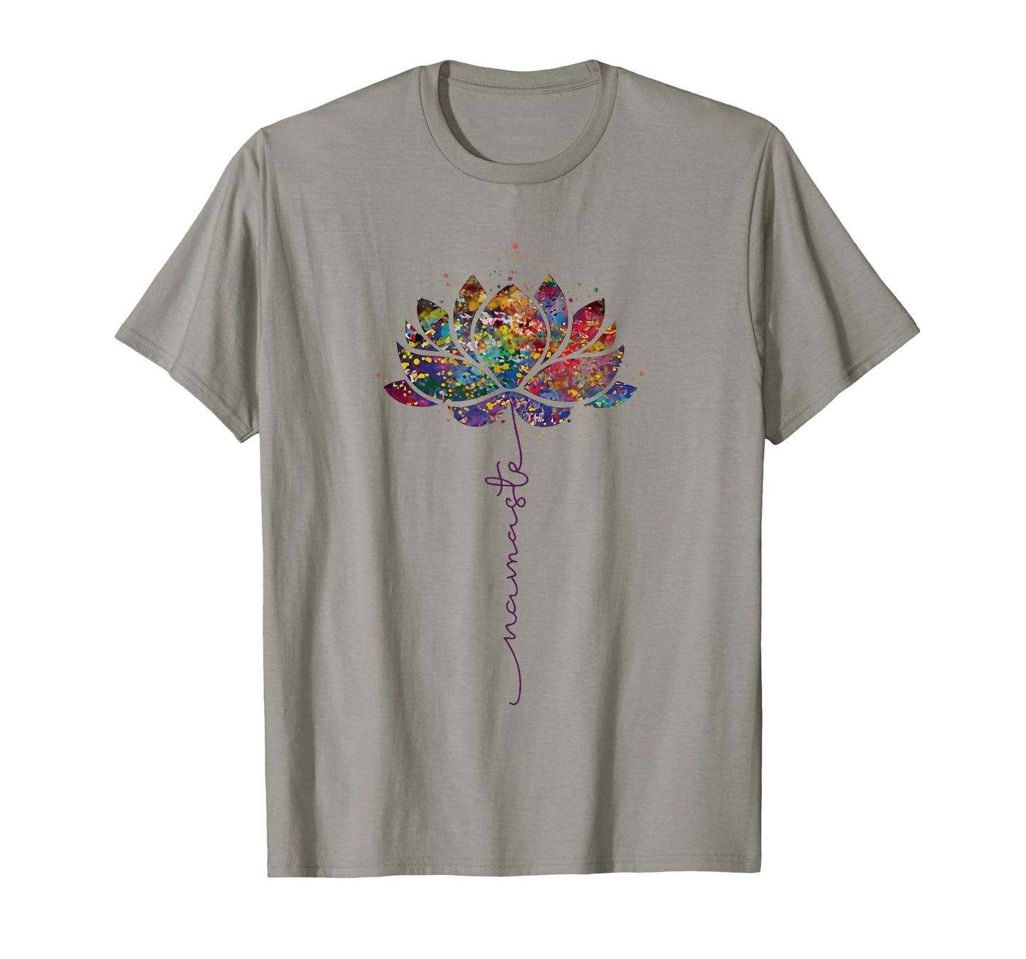 Lotus Flower Namaste Yoga Meditation Zen Bohemian Spiritual T-Shirt