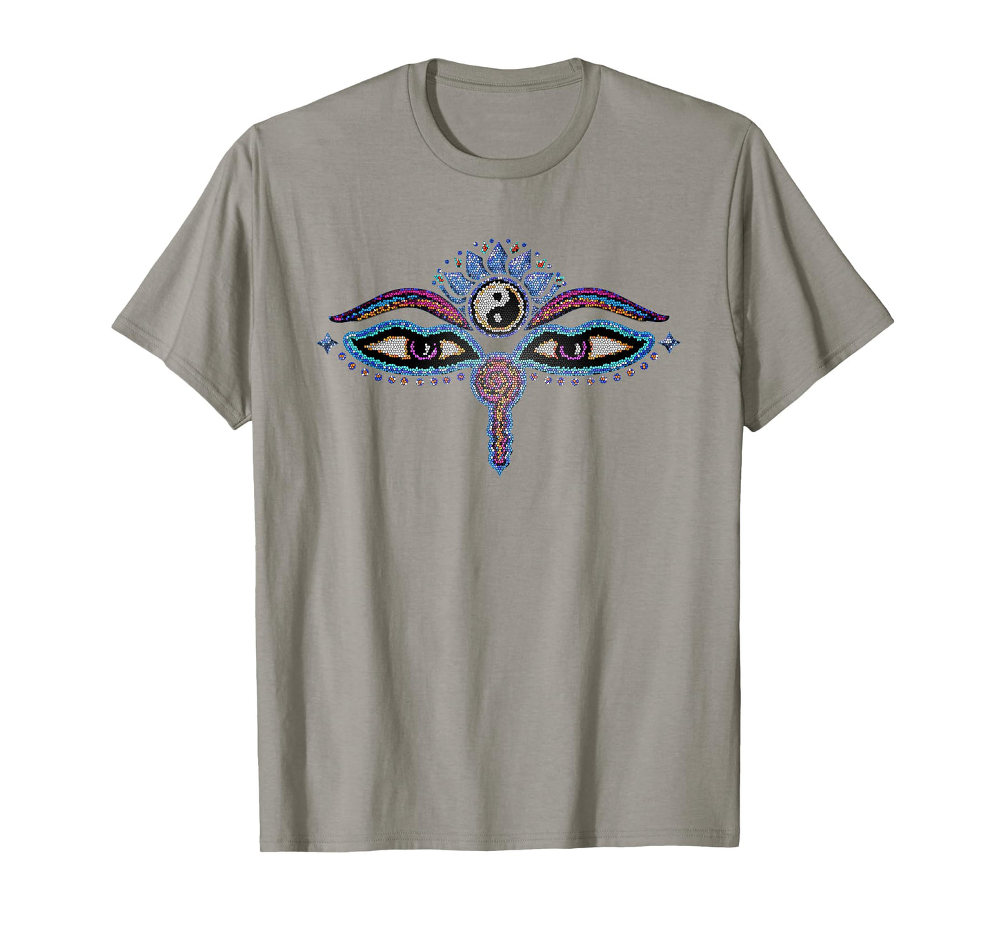 Buddha eyes, buddhism, yin yang, lotus flower, yoga, spirit T-Shirt