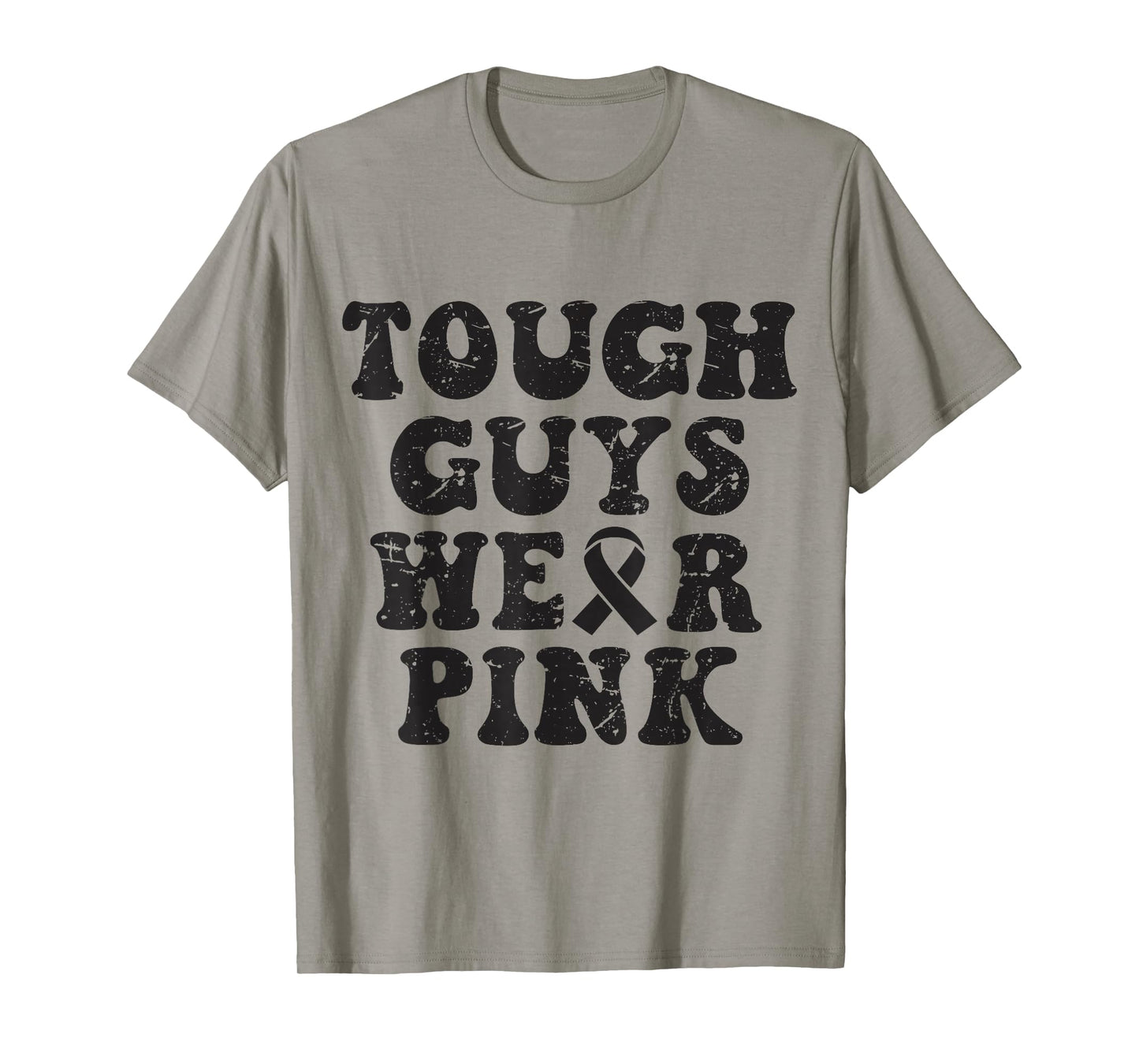 Tough Guys Wear Pink Funny Breast Cancer Awareness Men Kids T-Shirt