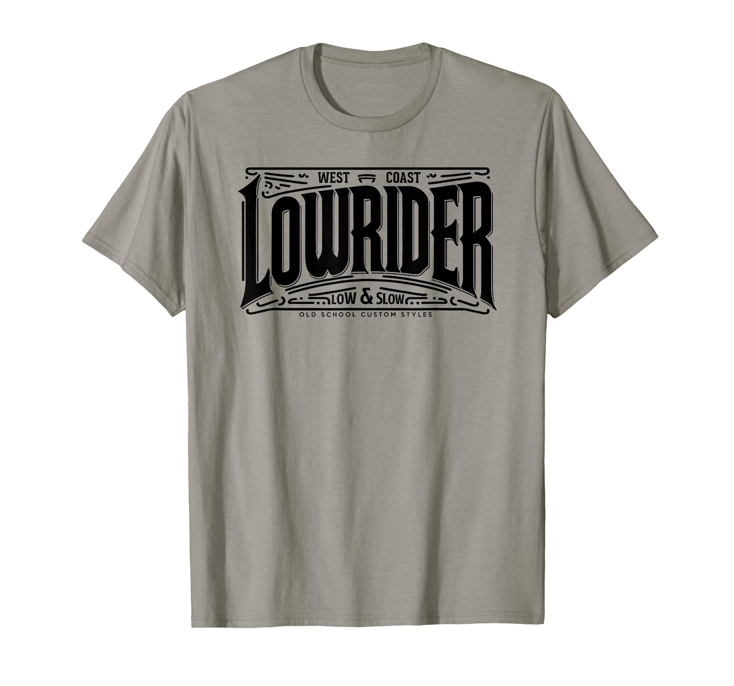 Classic LOWRIDER Shirt Chicano Art Slow and Low Custom Cars T-Shirt