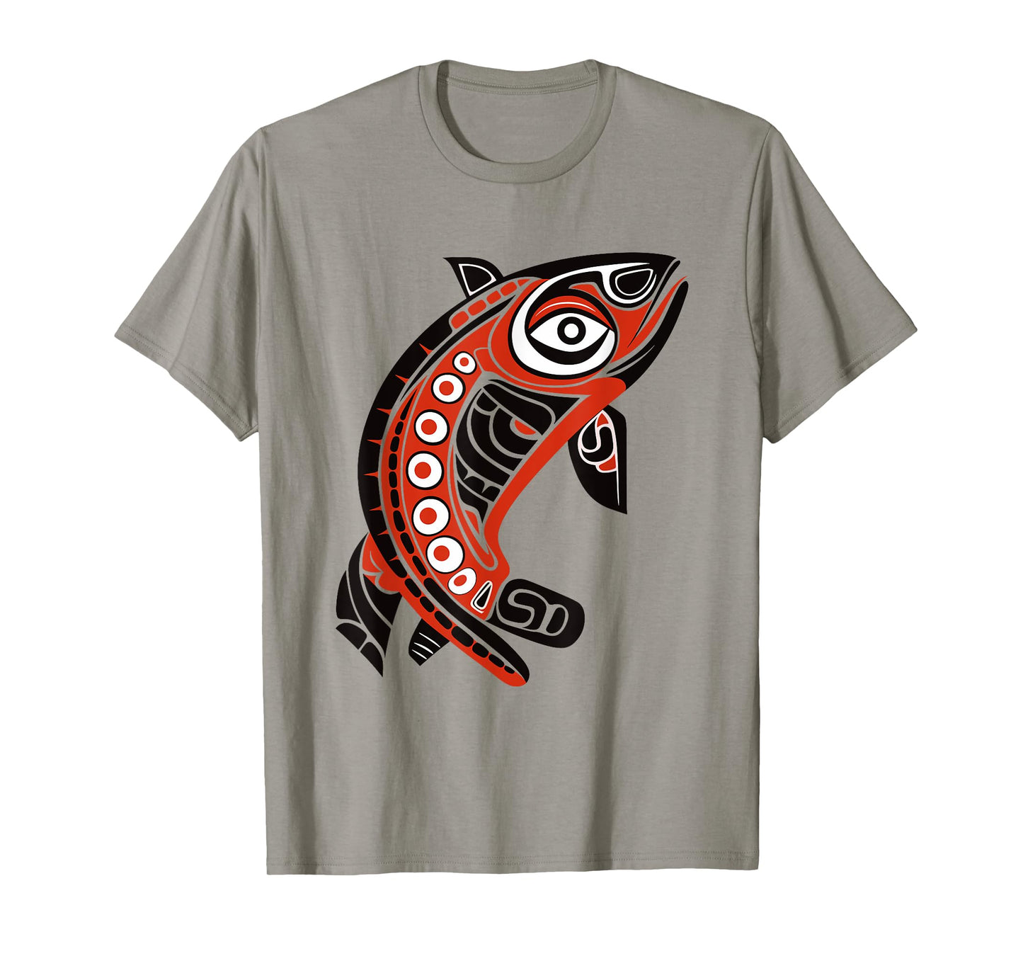 Native American Pacific Northwest Coast Art Tribal Salmon T-Shirt