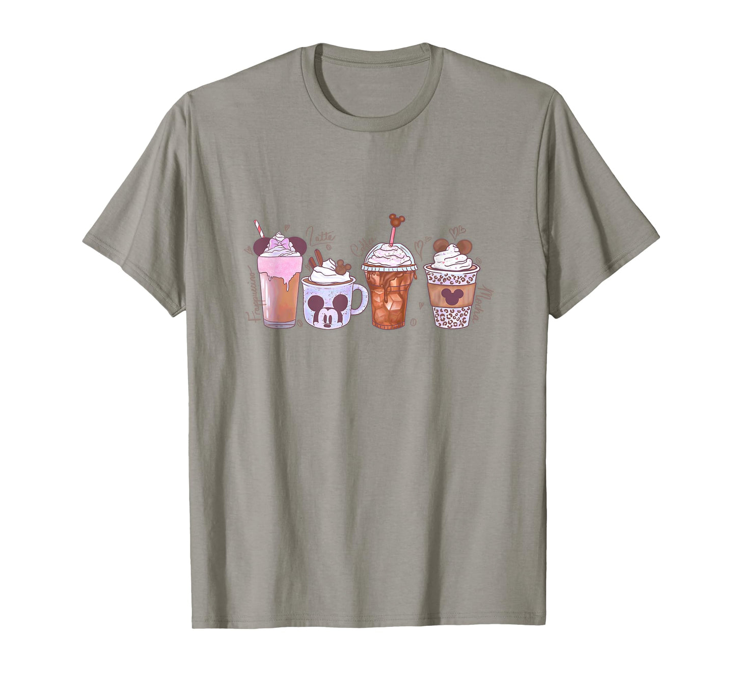 Disney Mickey And Friends Coffee Vibes Frozen Treats Logo T-Shirt