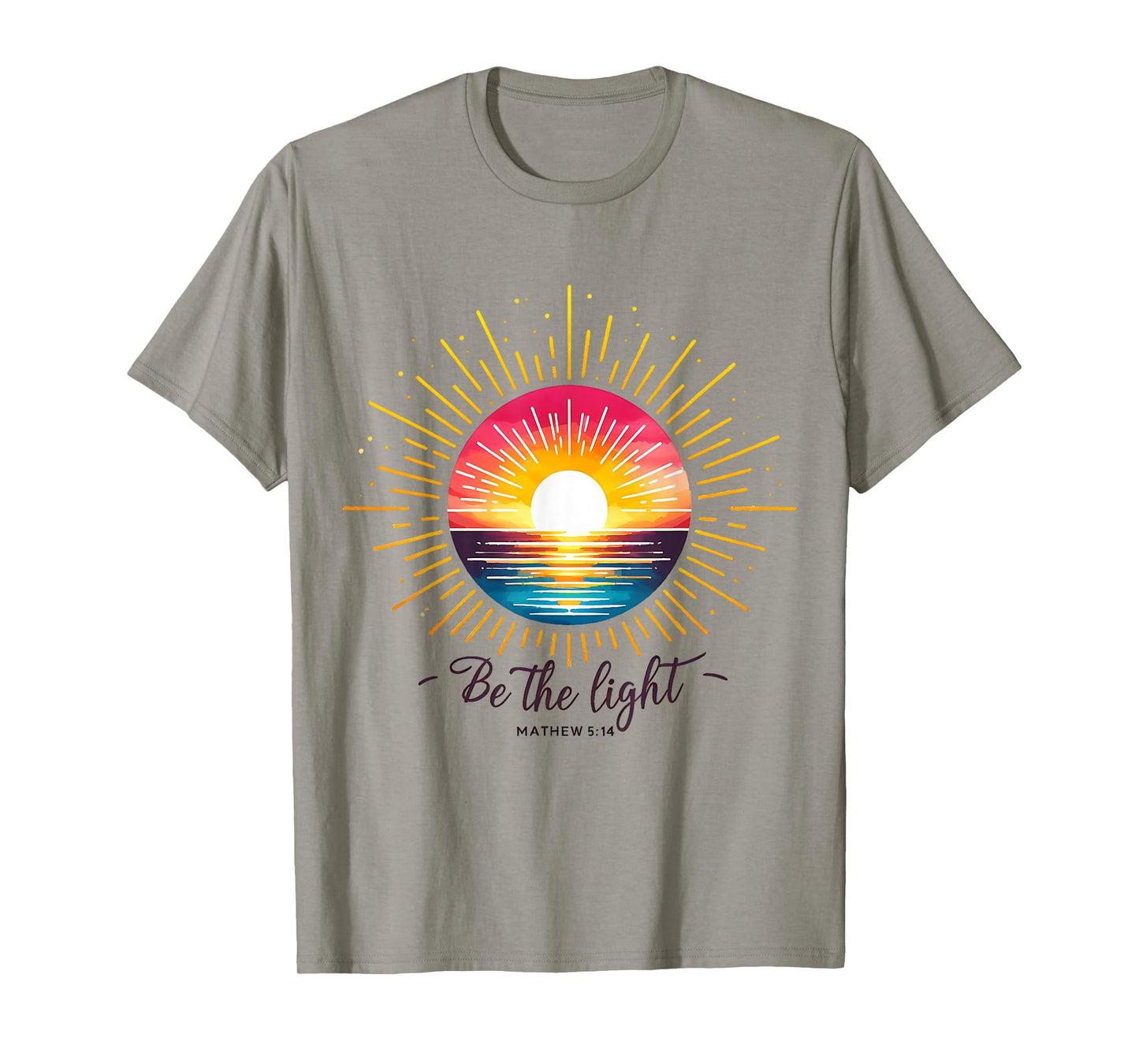 Be The Light Christian Bible Verse T-Shirt