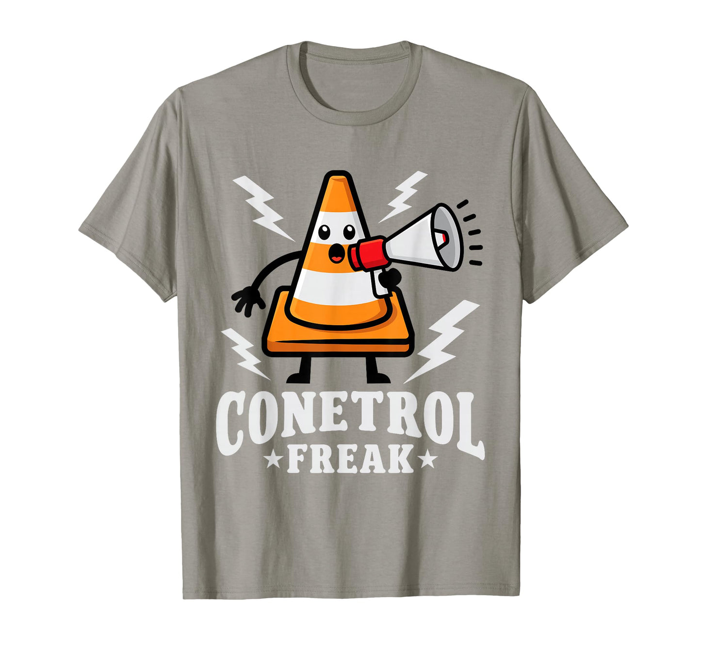 Funny Halloween Traffic Cone Conetrol Freak Highway Cones T-Shirt