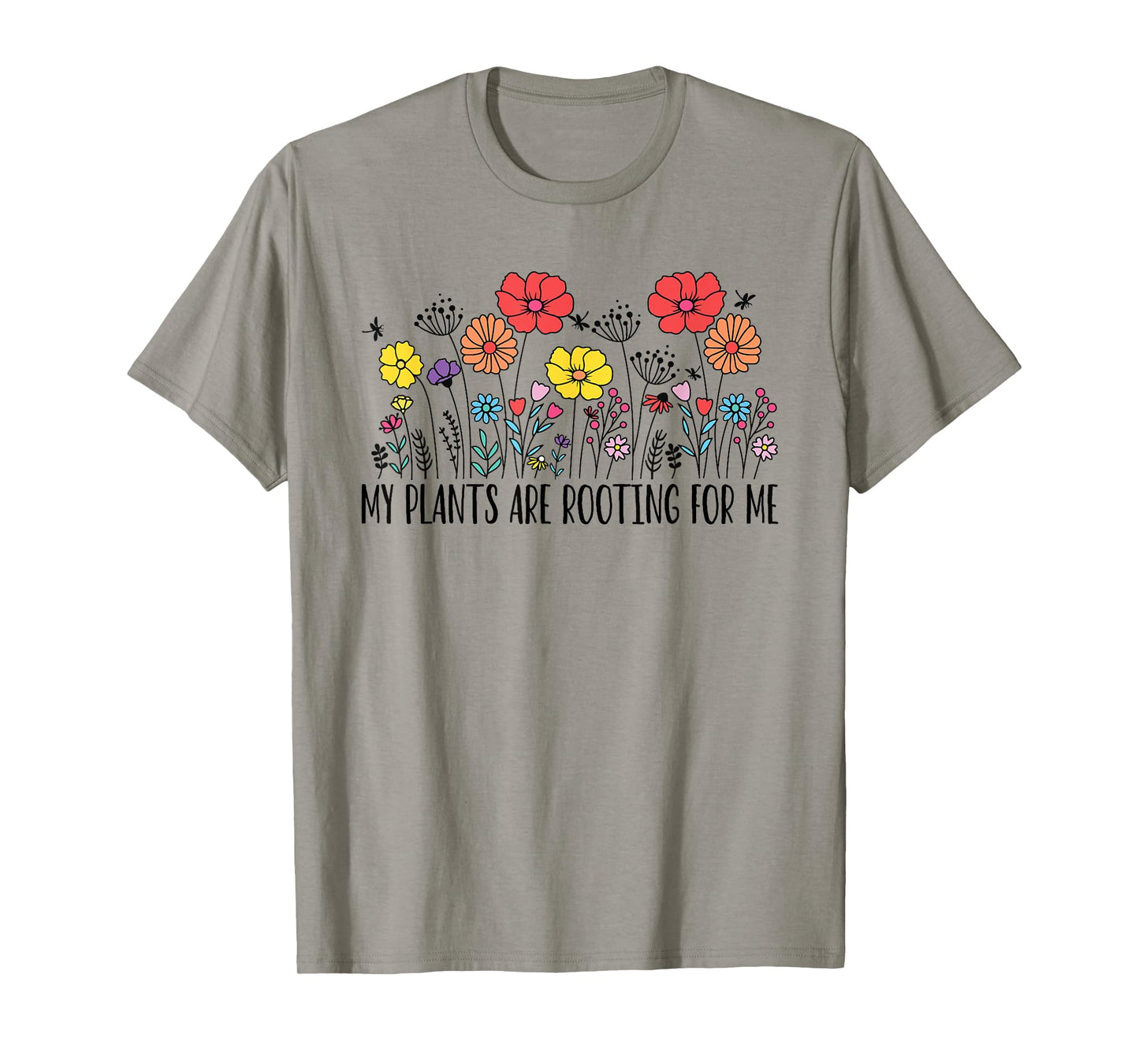 Retro Vintage My Plants Are Rooting For Me Plant Lover Funny T-Shirt