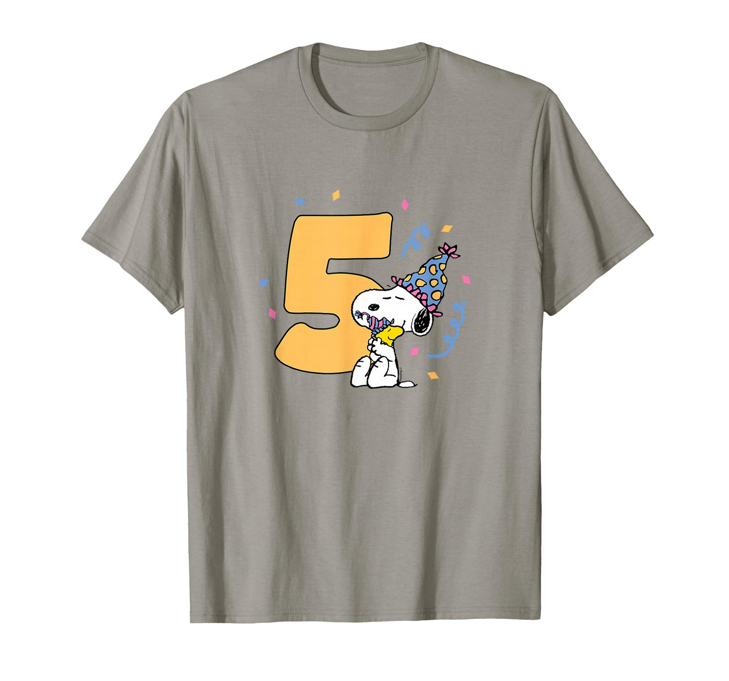 Peanuts - Snoopy & Woodstock - 5th Birthday T-Shirt