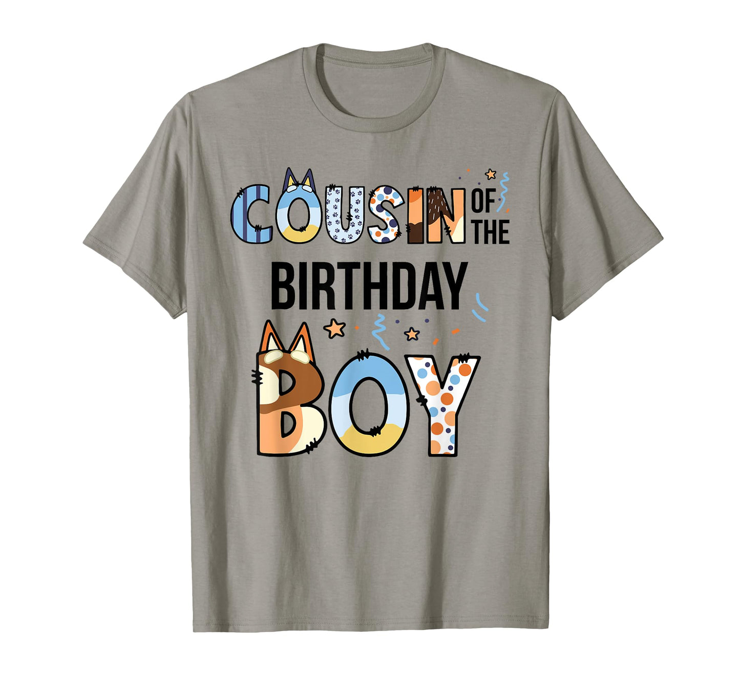 Cousin Of The Birthday Boy Party Blue Dog Lover Matching T-Shirt