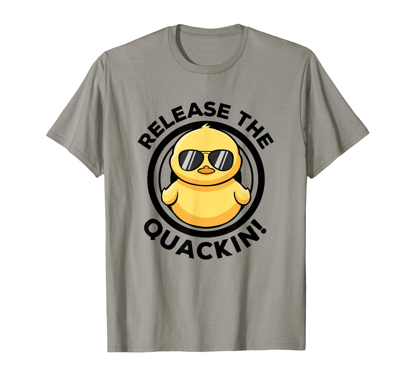 Release The Quackin I Love Duck Lovers Funny Yellow Duck T-Shirt