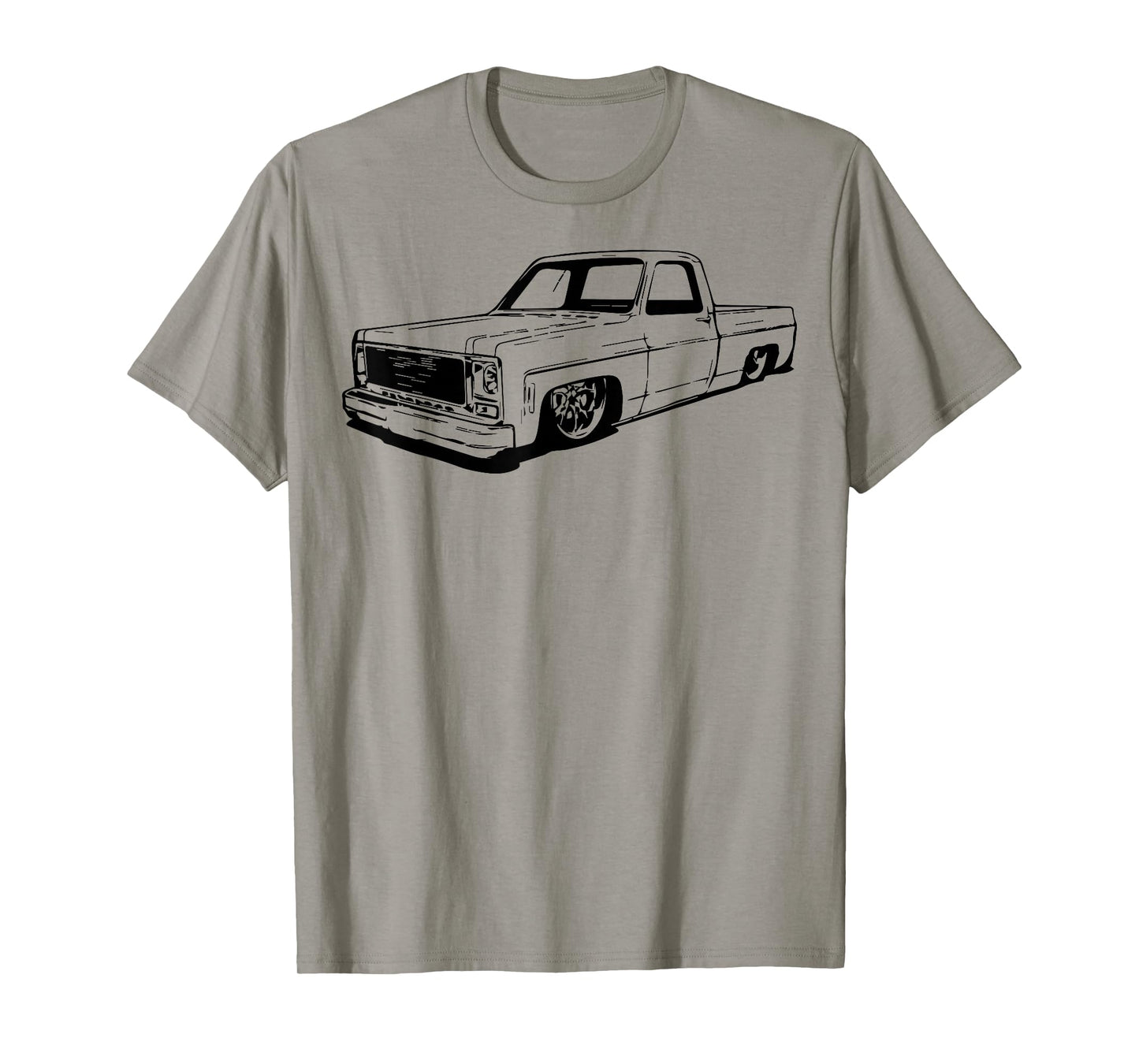 Vintage 73-87 Mini C10 Truck Slammed Graphic Dad Gag Father T-Shirt