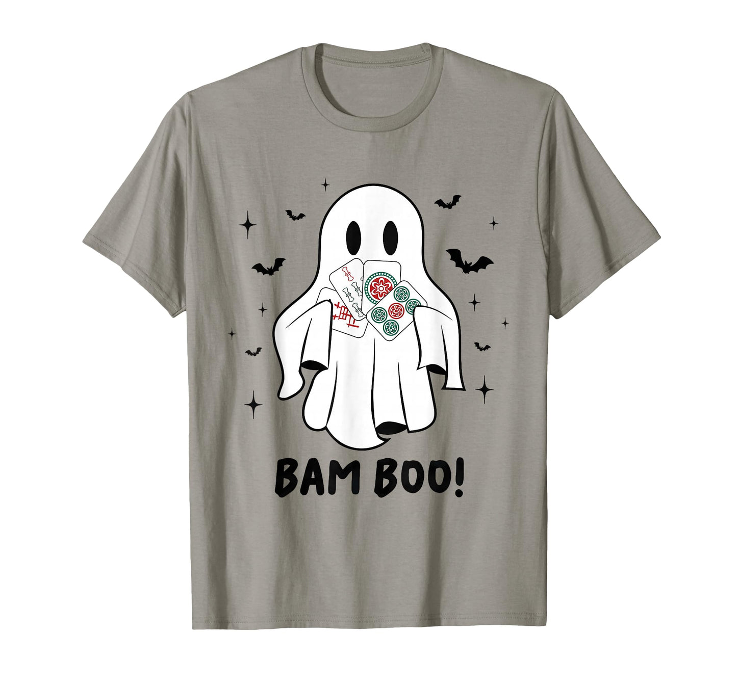 Bam Boo Halloween Ghost Mahjong Funny Costume Game Men Women T-Shirt
