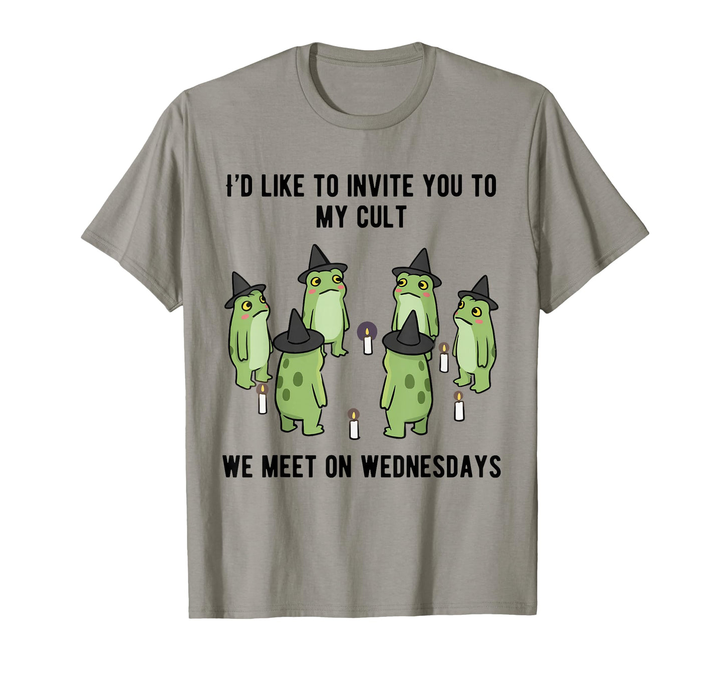 Sarcastic Frog Meme Funny Amphibian Cult Men and Women T-Shirt
