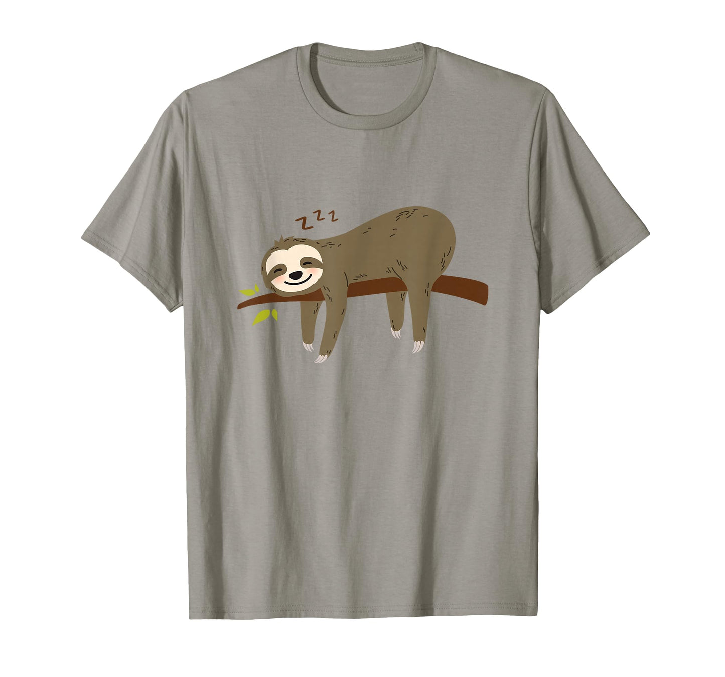 Funny Cute Pajama Sleeping Pjs Men Women Sleep Pajamas Sloth T-Shirt