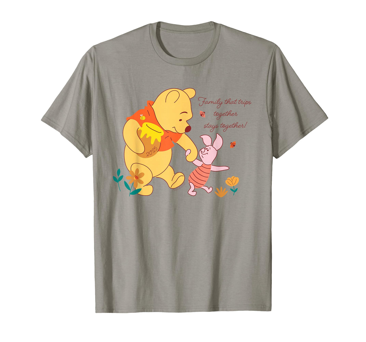 Disney Winnie the Pooh & Piglet Family Trip Vacation 2025 T-Shirt