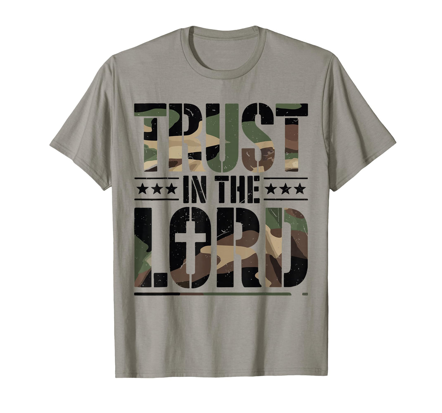 Christian Proverbs 3 5 Trust in The Lord Camo Jesus Christ T-Shirt