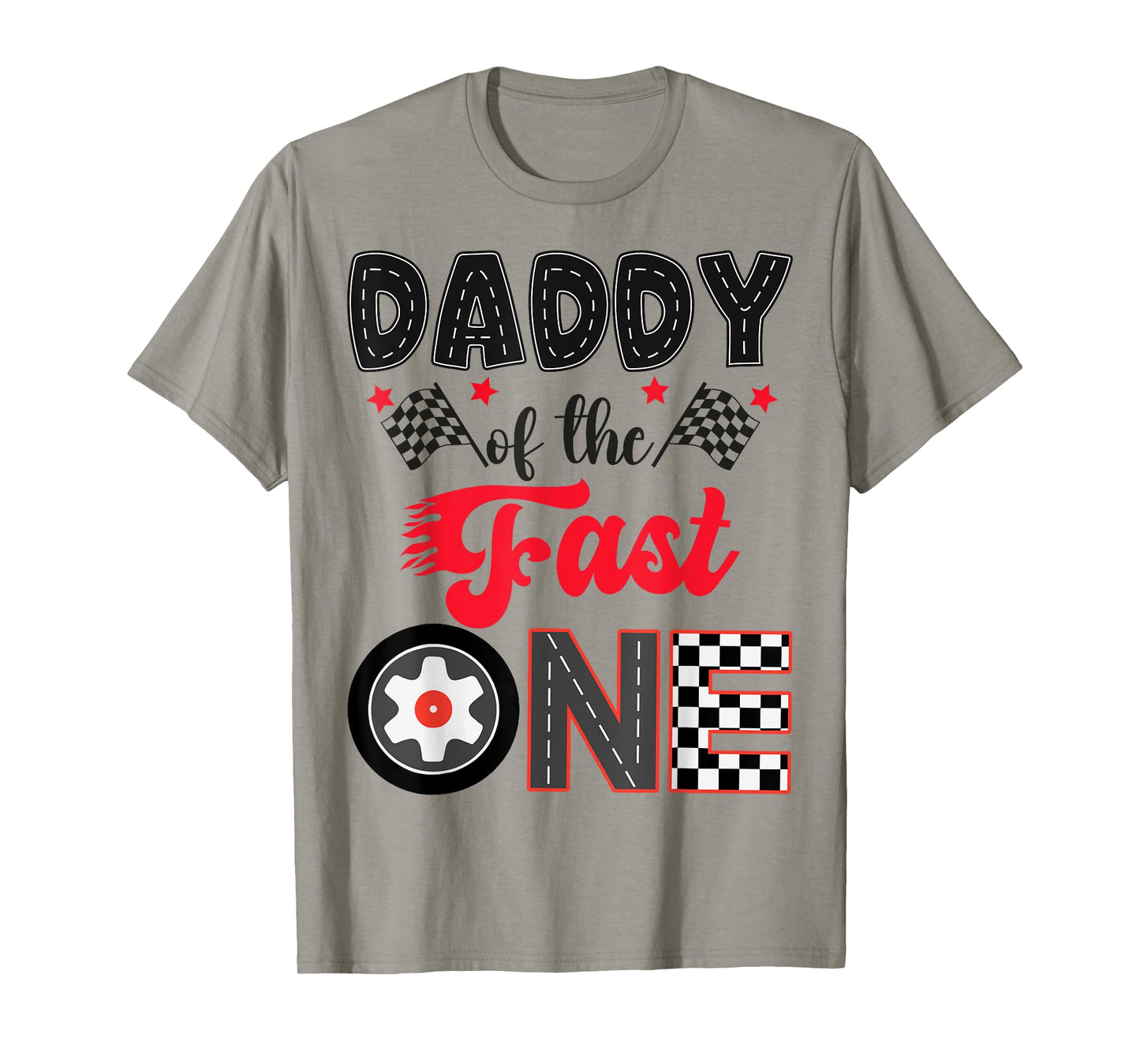 Daddy Of The Fast One Car Racing Dad 1St Birthday Boy T-Shirt