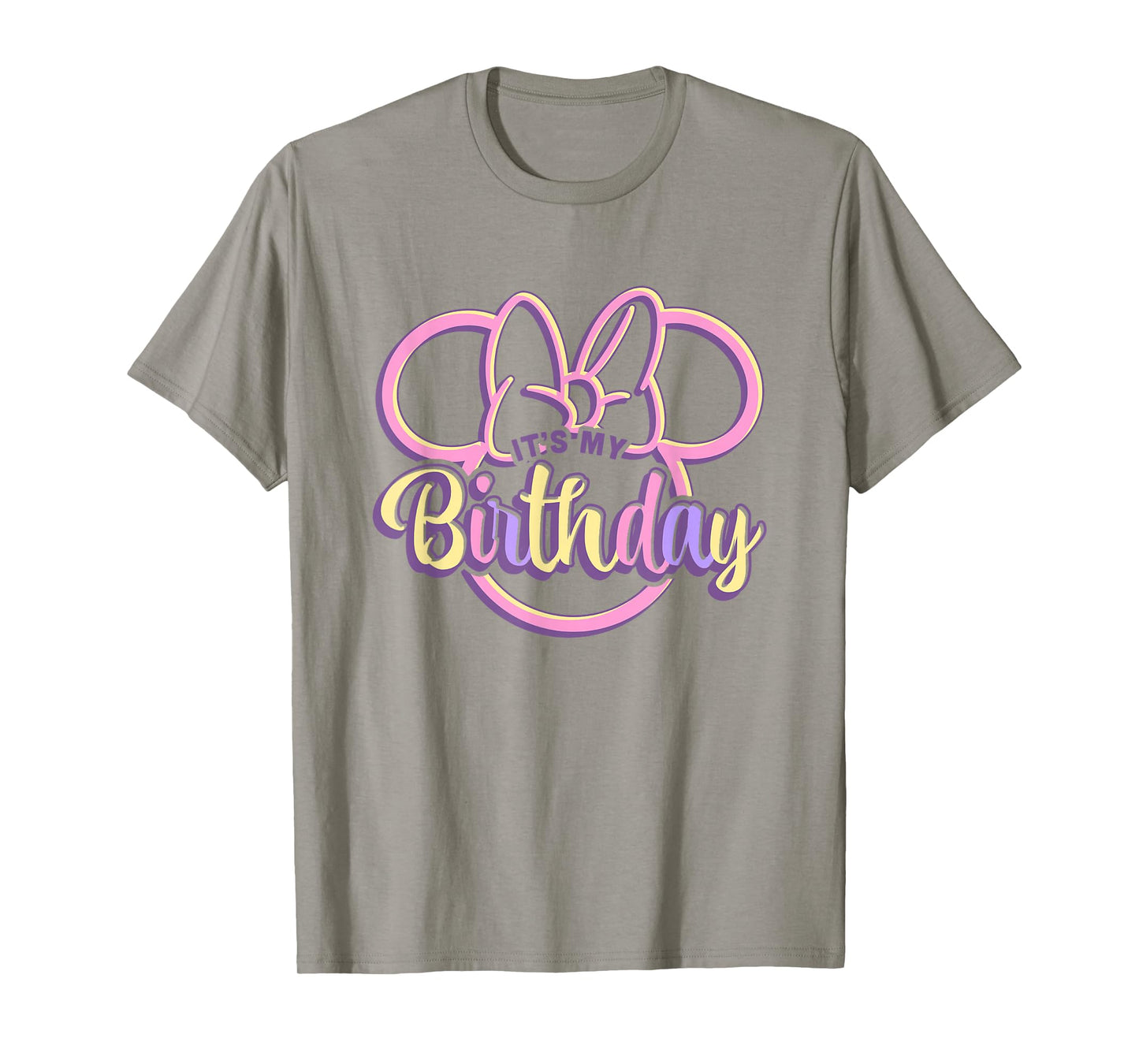 Disney Minnie Mouse It's My Birthday Retro Minnie Ears Logo T-Shirt