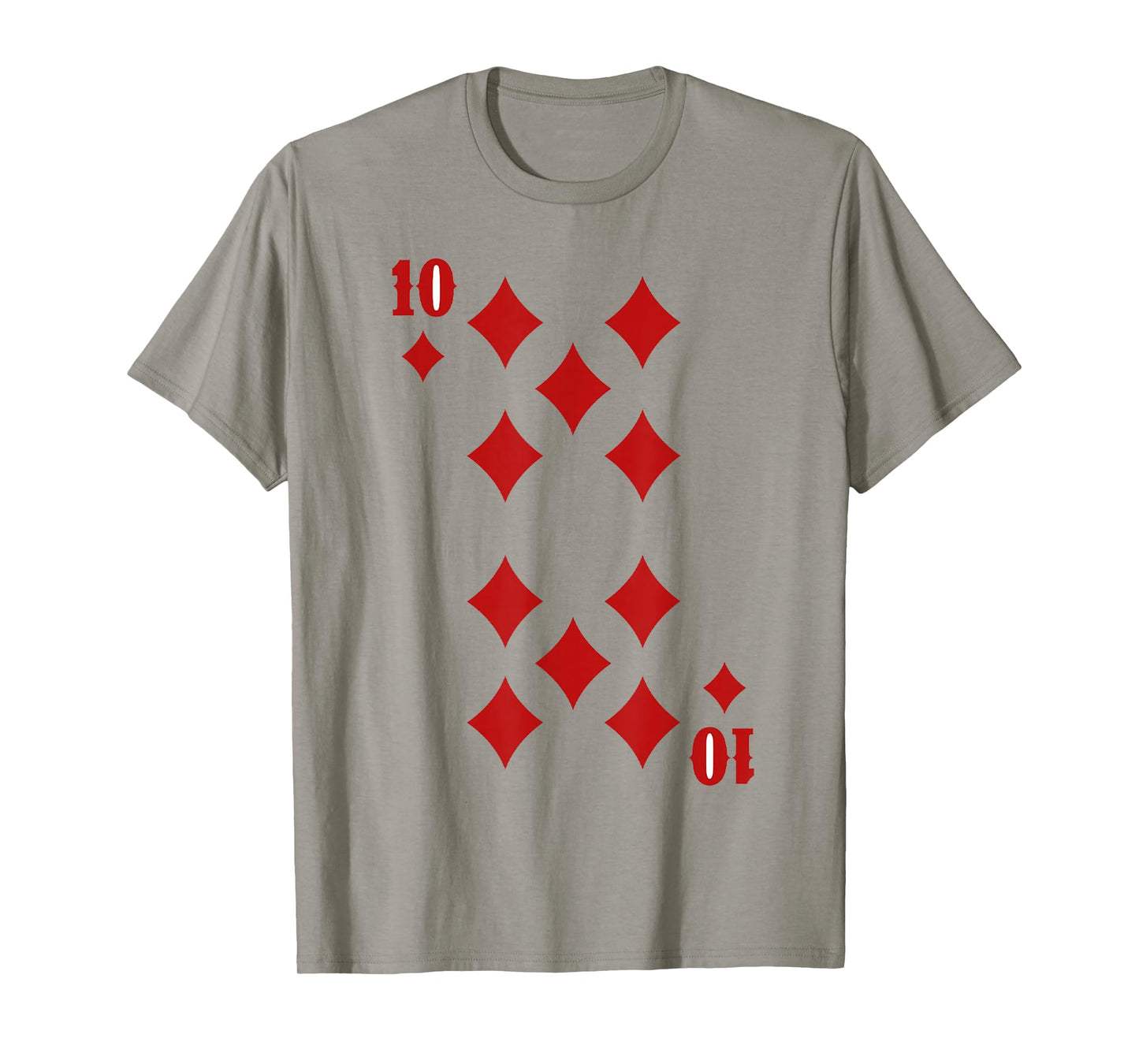 10 of Diamonds Playing Cards Halloween Group Matching T-Shirt