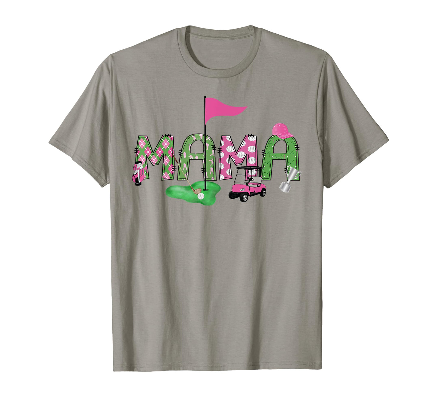 Golf Mama Pink Hole in One Golf 1St Birthday Girl T-Shirt