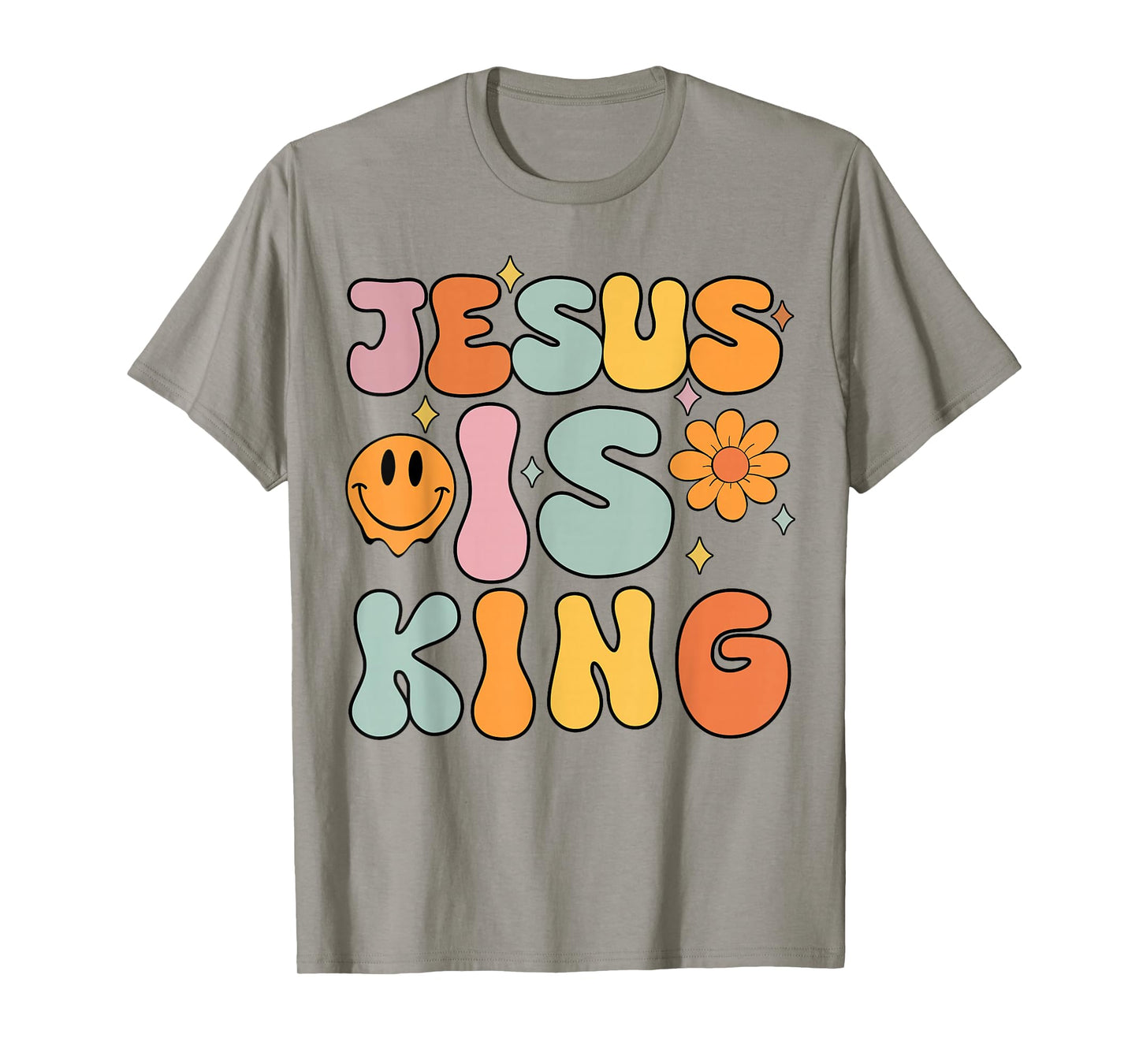 Jesus is King Cute Christian Teen Girls Religious Faith Gift T-Shirt