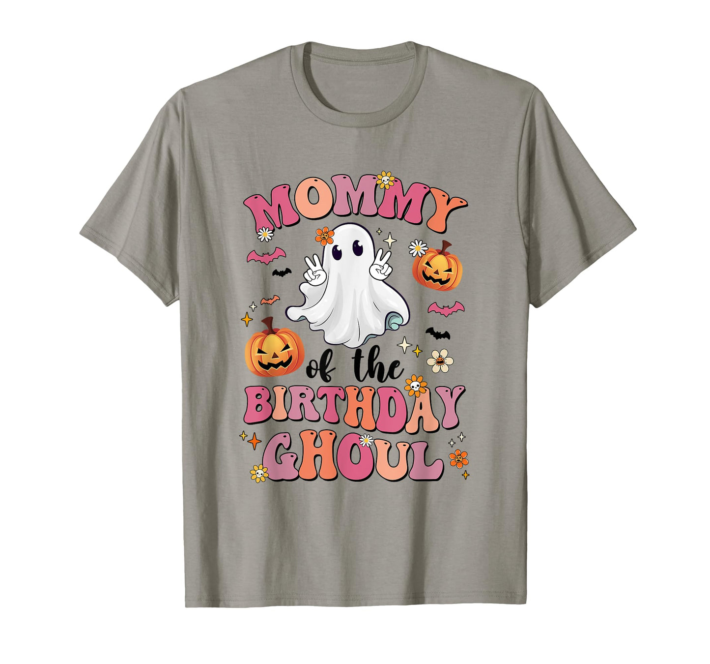 Mommy Of The Birthday Ghoul Halloween Bday Boys Girls Ghost T-Shirt