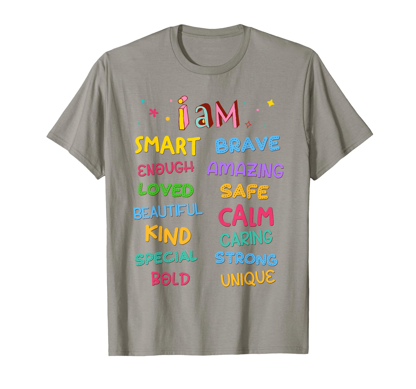 I Am Daily Affirmation Colorful Christian Kids Toddler Girls T-Shirt