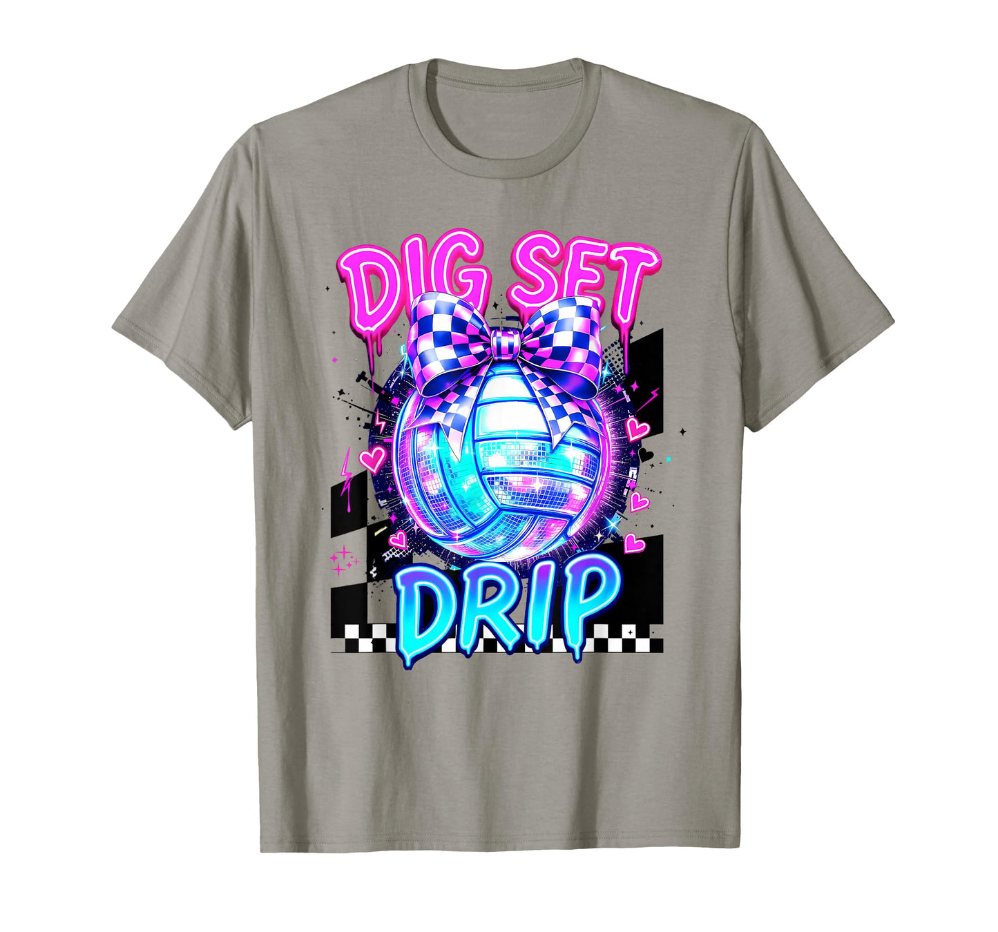 Volleyball Dig Set Drip Boys Girls Sport Lover T-Shirt