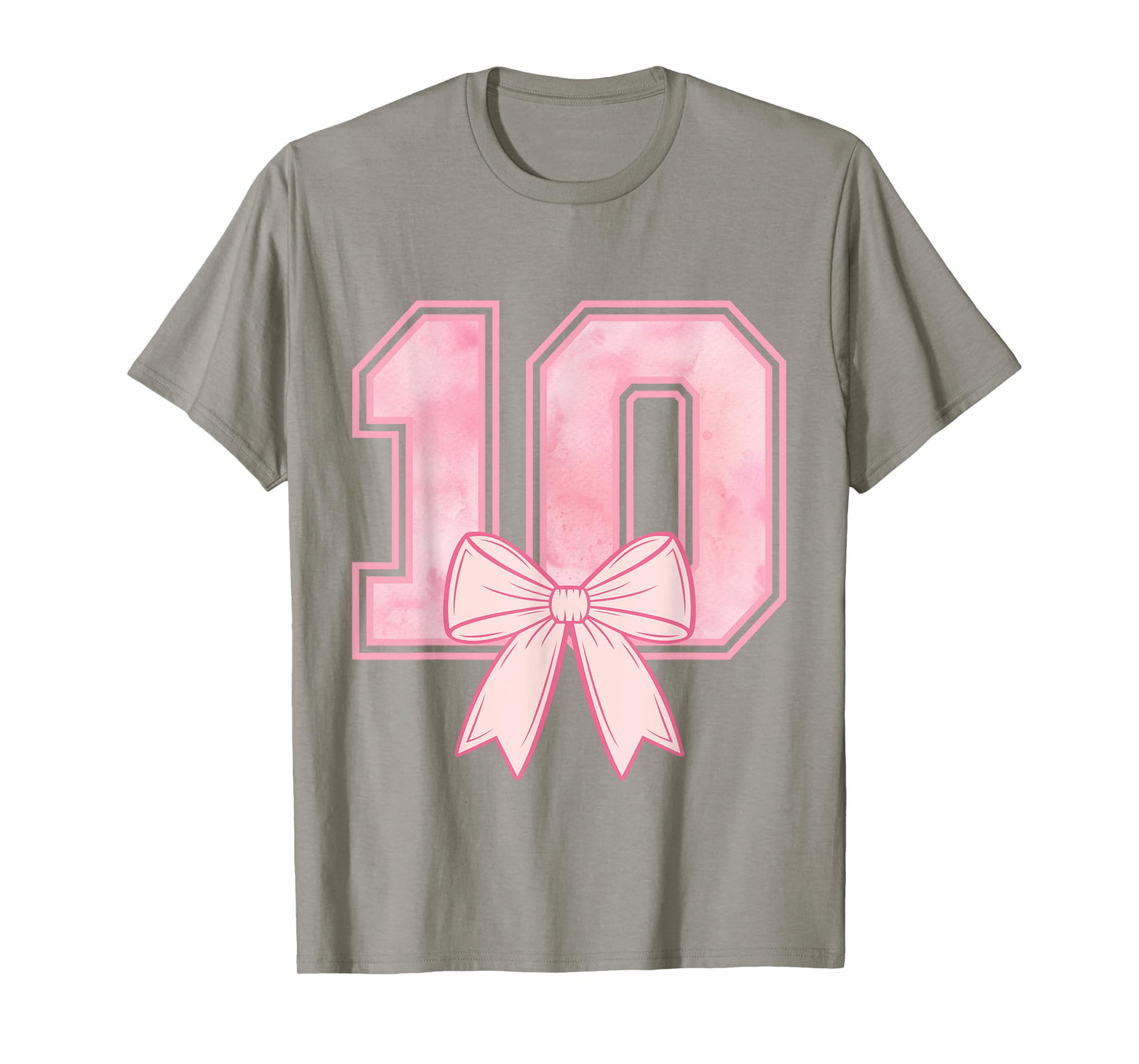 10 Double Digits 10th Birthday Girl Coquette 10 Year Old T-Shirt
