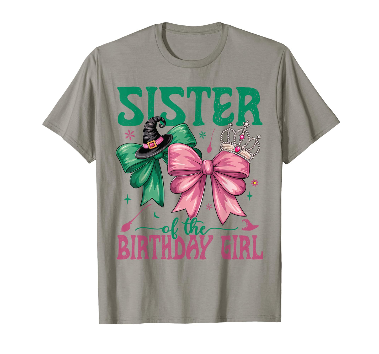 Sister Of The Birthday Girl Matching Witch Family Bday Party T-Shirt