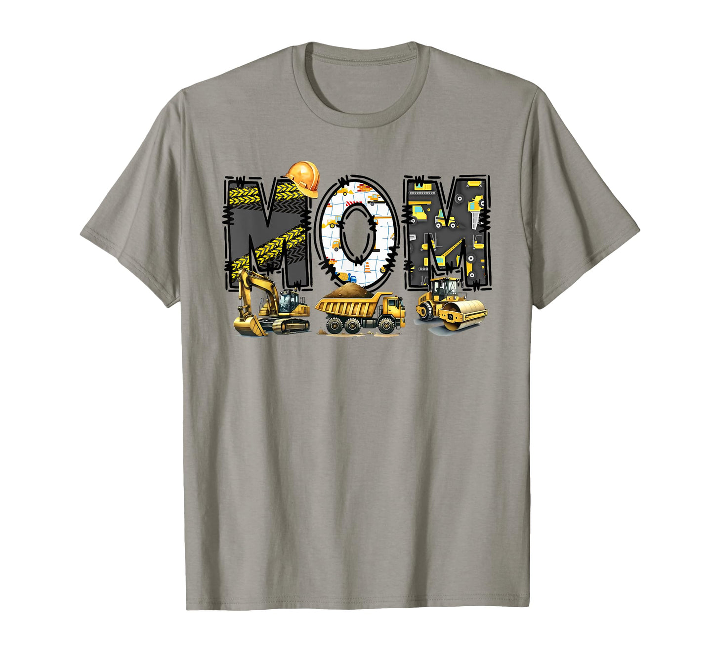 Funny Mom Construction Excavator Kids Matching Family T-Shirt